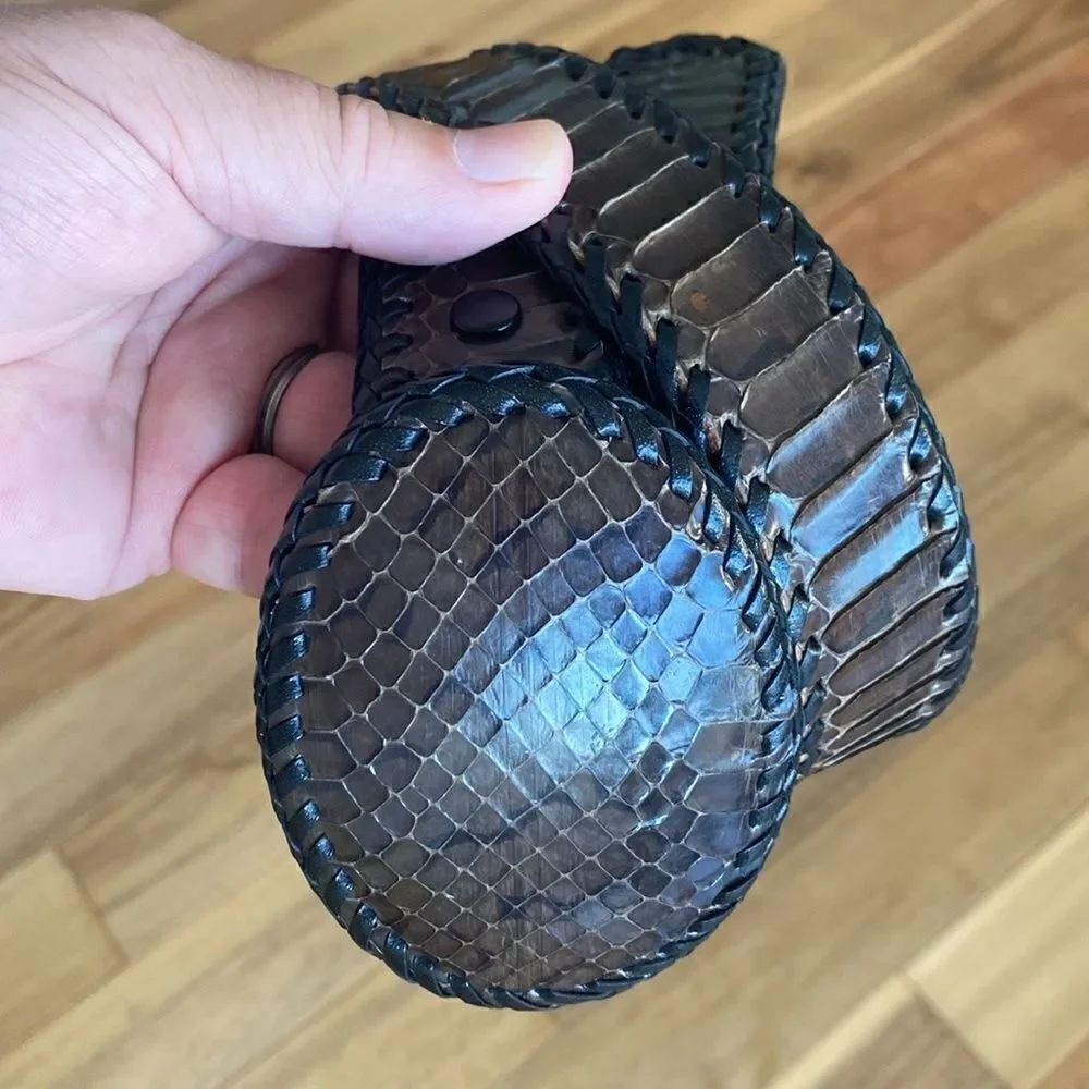 Snakeskin (?) handmade  belt